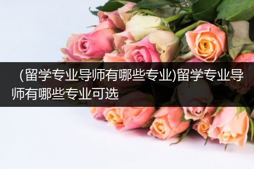 （留学专业导师有哪些专业)留学专业导师有哪些专业可选