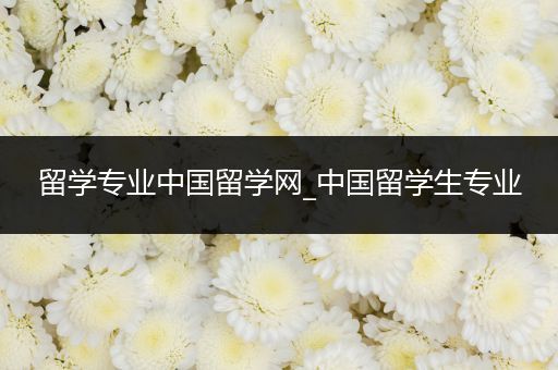 留学专业中国留学网_中国留学生专业