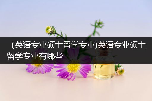 （英语专业硕士留学专业)英语专业硕士留学专业有哪些