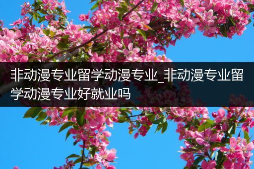 非动漫专业留学动漫专业_非动漫专业留学动漫专业好就业吗