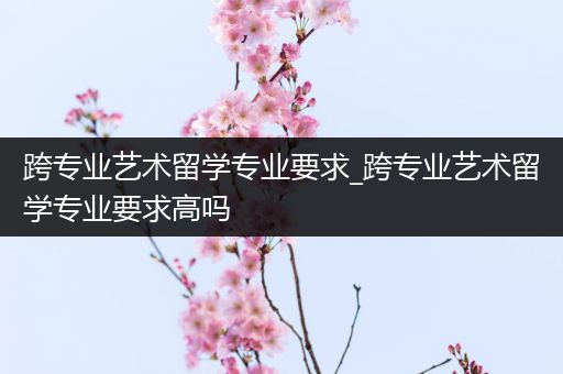 跨专业艺术留学专业要求_跨专业艺术留学专业要求高吗