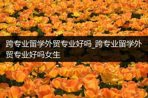 跨专业留学外贸专业好吗_跨专业留学外贸专业好吗女生