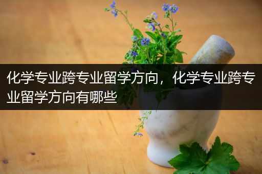 化学专业跨专业留学方向，化学专业跨专业留学方向有哪些