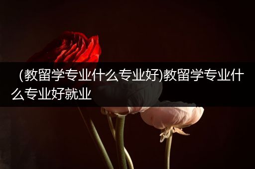 （教留学专业什么专业好)教留学专业什么专业好就业