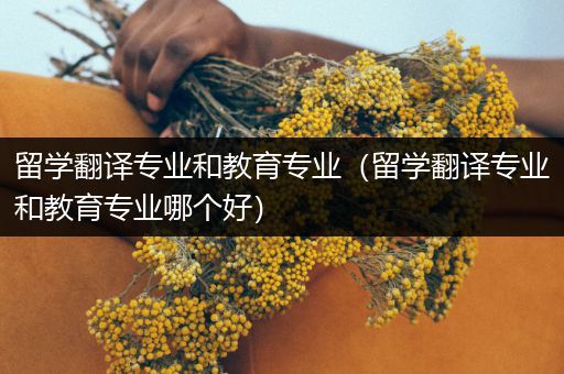 留学翻译专业和教育专业（留学翻译专业和教育专业哪个好）