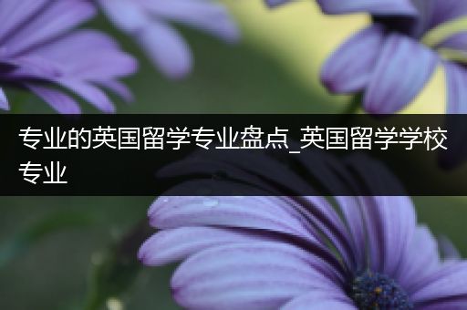 专业的英国留学专业盘点_英国留学学校专业