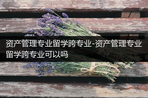 资产管理专业留学跨专业-资产管理专业留学跨专业可以吗