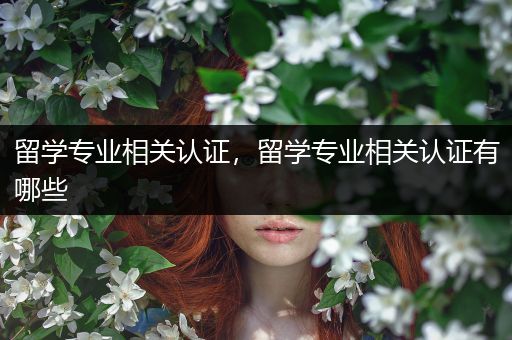 留学专业相关认证，留学专业相关认证有哪些