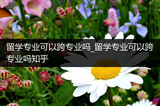 留学专业可以跨专业吗_留学专业可以跨专业吗知乎