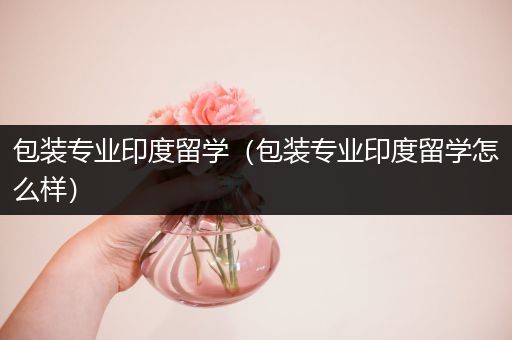 包装专业印度留学（包装专业印度留学怎么样）