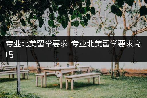 专业北美留学要求_专业北美留学要求高吗