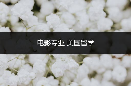 电影专业 美国留学