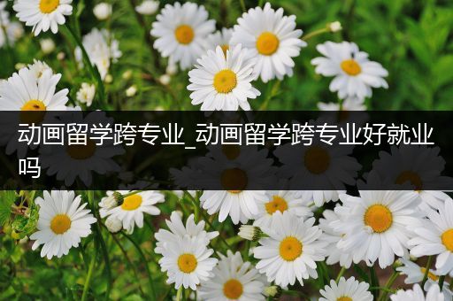 动画留学跨专业_动画留学跨专业好就业吗