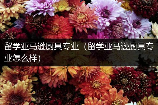 留学亚马逊厨具专业（留学亚马逊厨具专业怎么样）