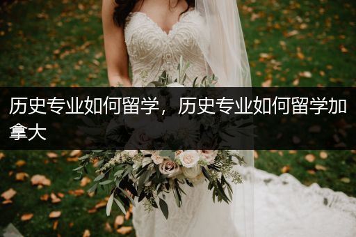 历史专业如何留学，历史专业如何留学加拿大