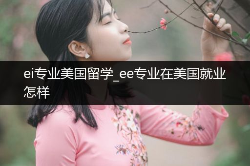 ei专业美国留学_ee专业在美国就业怎样