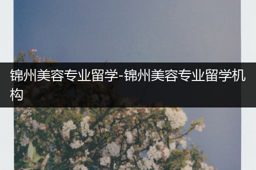 锦州美容专业留学-锦州美容专业留学机构