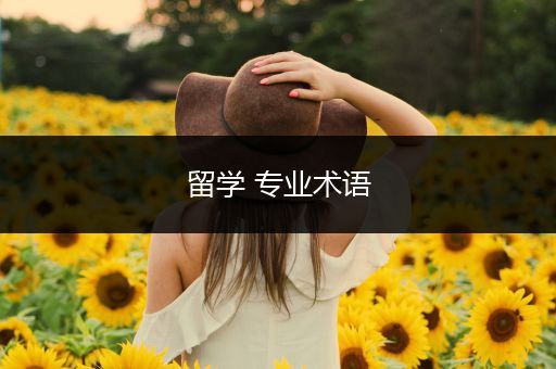 留学 专业术语