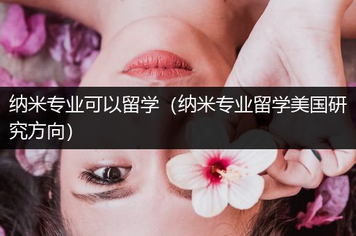 纳米专业可以留学（纳米专业留学美国研究方向）