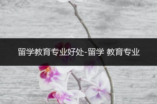 留学教育专业好处-留学 教育专业