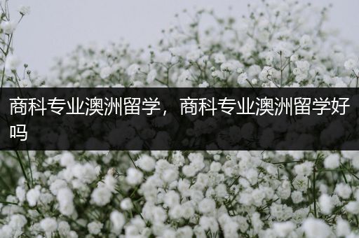 商科专业澳洲留学，商科专业澳洲留学好吗