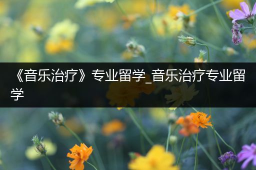 《音乐治疗》专业留学_音乐治疗专业留学