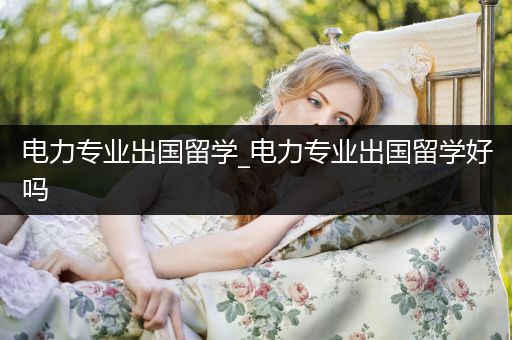 电力专业出国留学_电力专业出国留学好吗