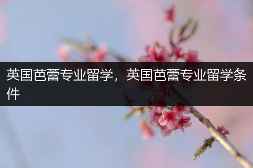 英国芭蕾专业留学，英国芭蕾专业留学条件