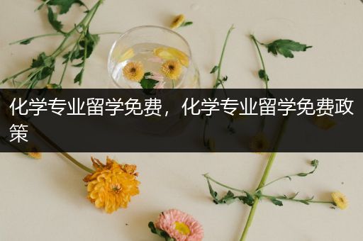 化学专业留学免费，化学专业留学免费政策