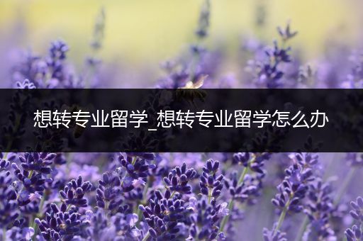 想转专业留学_想转专业留学怎么办