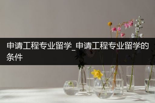 申请工程专业留学_申请工程专业留学的条件