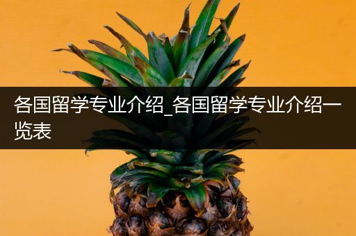 各国留学专业介绍_各国留学专业介绍一览表