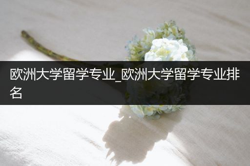 欧洲大学留学专业_欧洲大学留学专业排名