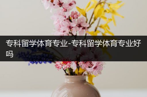 专科留学体育专业-专科留学体育专业好吗