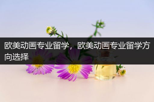 欧美动画专业留学，欧美动画专业留学方向选择