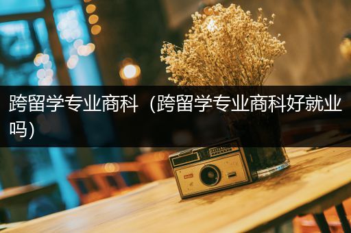 跨留学专业商科（跨留学专业商科好就业吗）