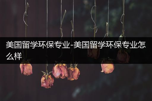 美国留学环保专业-美国留学环保专业怎么样