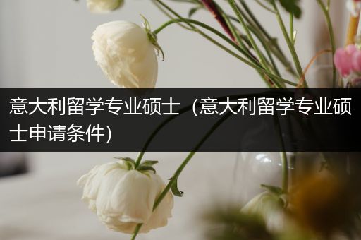 意大利留学专业硕士（意大利留学专业硕士申请条件）