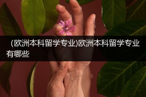 （欧洲本科留学专业)欧洲本科留学专业有哪些