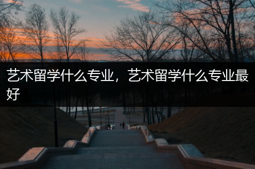 艺术留学什么专业，艺术留学什么专业最好