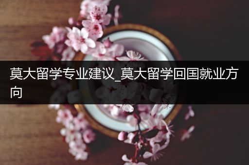 莫大留学专业建议_莫大留学回国就业方向