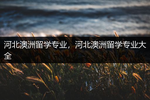 河北澳洲留学专业，河北澳洲留学专业大全