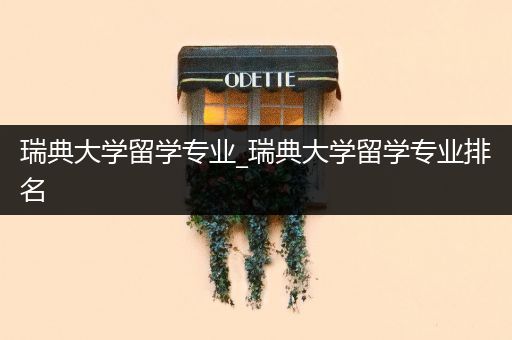 瑞典大学留学专业_瑞典大学留学专业排名