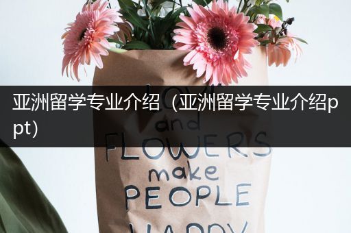 亚洲留学专业介绍（亚洲留学专业介绍ppt）