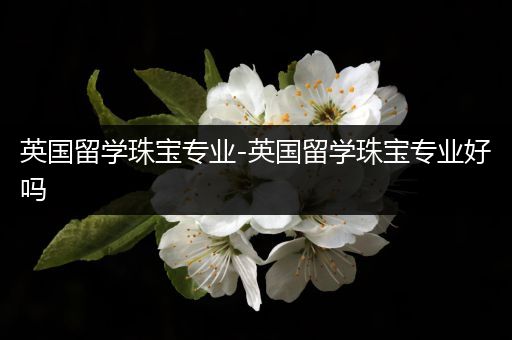 英国留学珠宝专业-英国留学珠宝专业好吗