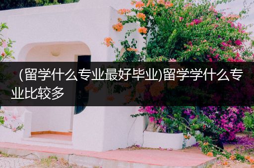 （留学什么专业最好毕业)留学学什么专业比较多