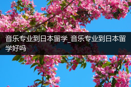 音乐专业到日本留学_音乐专业到日本留学好吗