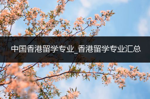 中国香港留学专业_香港留学专业汇总