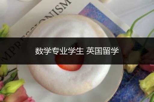 数学专业学生 英国留学