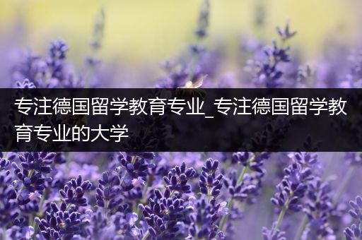 专注德国留学教育专业_专注德国留学教育专业的大学